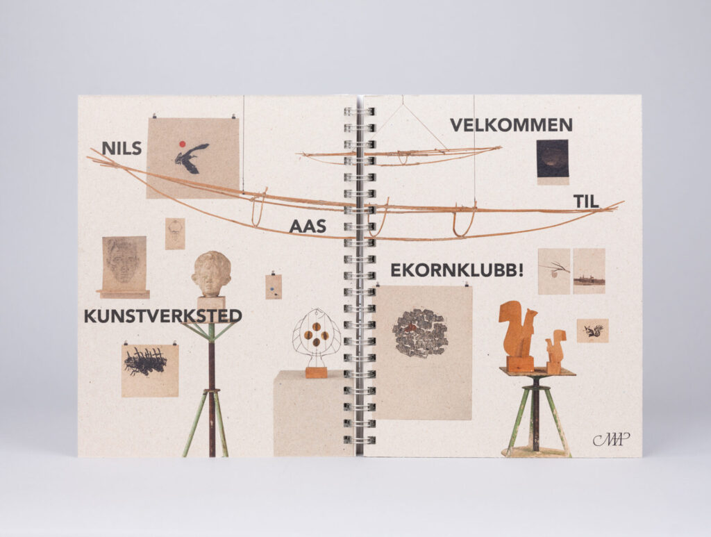 Bilde av omslaget til aktivitetsboken fra Nils Aas Kunstverksted