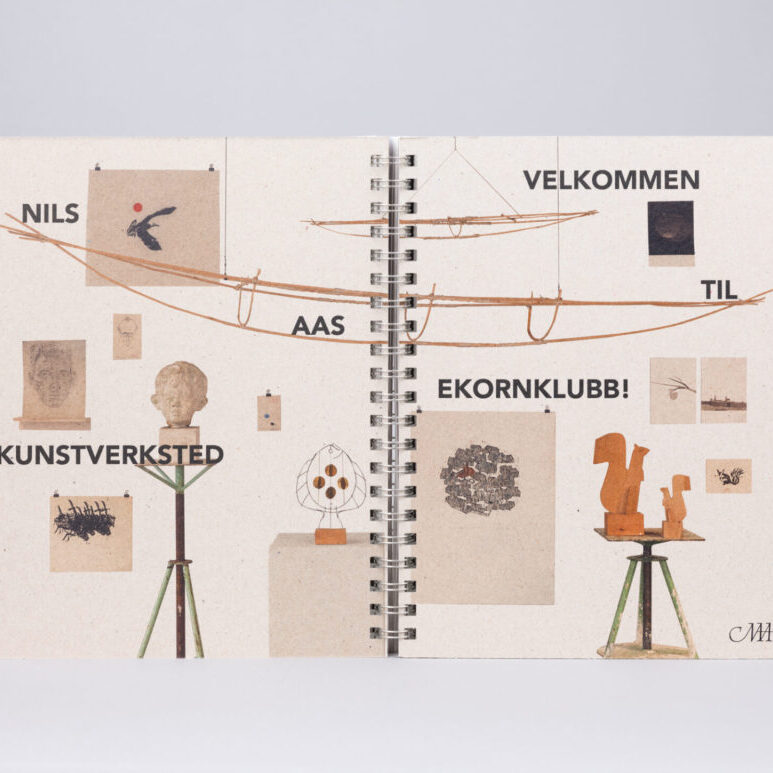 Bilde av omslaget til aktivitetsboken fra Nils Aas Kunstverksted